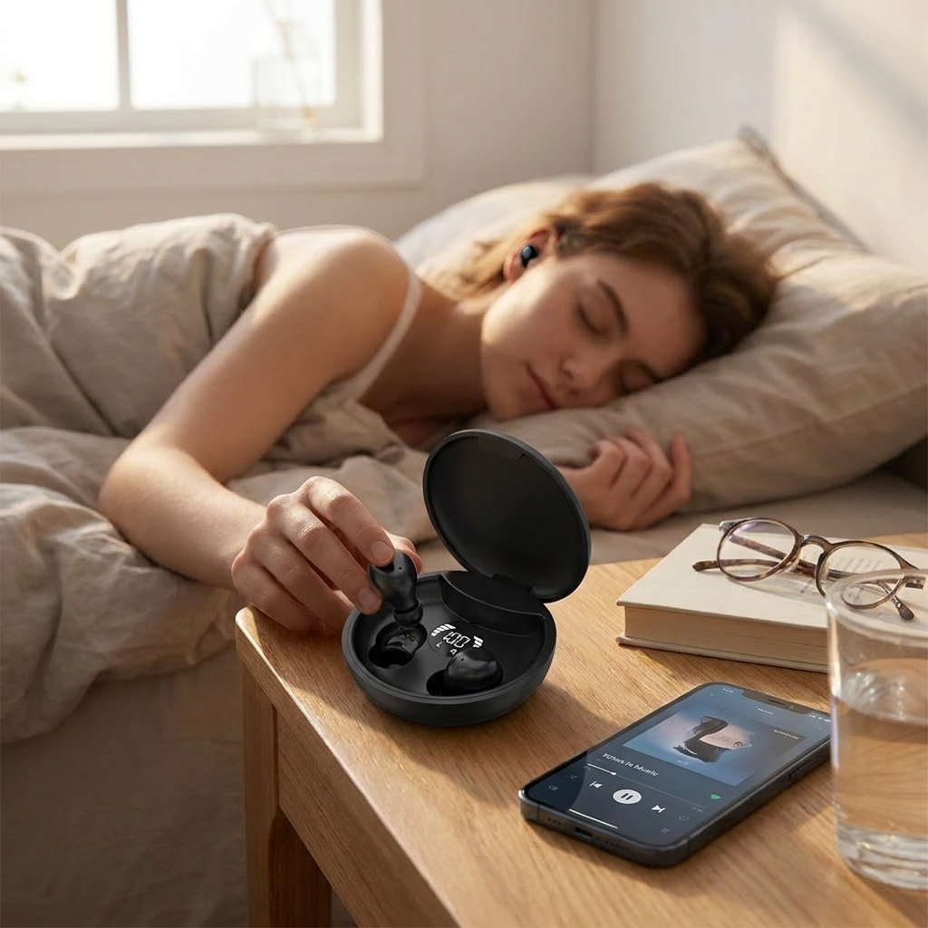 Mini bluetooth earbuds — lifestyle