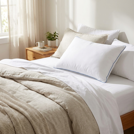Down alternative pillow — lifestyle