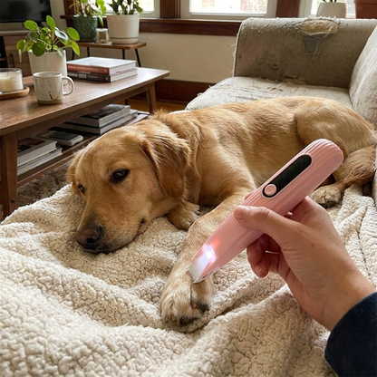 Cordless pet trimmer — lifestyle