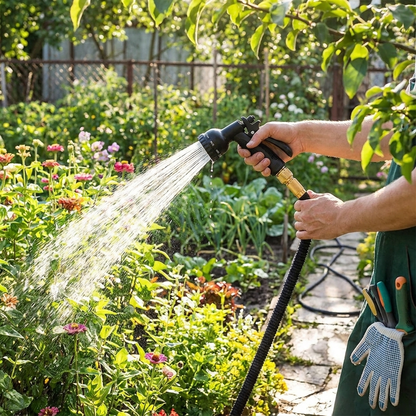 Expandable garden hose — lifestyle