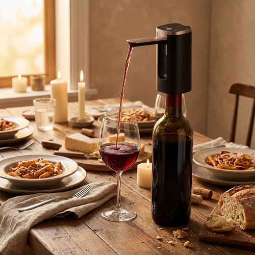 Electric wine aerator — lifestyle