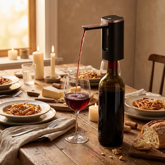 Electric wine aerator — lifestyle