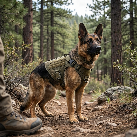 Tactical dog vest — lifestyle