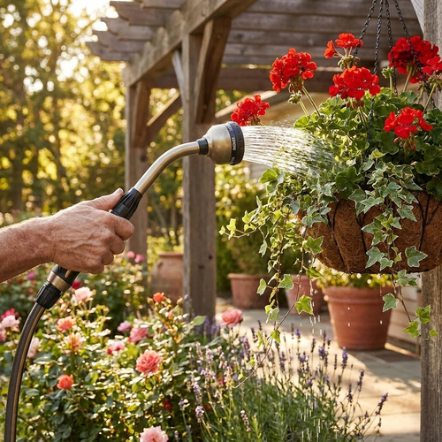 Garden watering wand — lifestyle