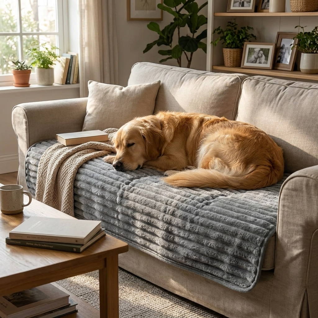 Pet couch cover — lifestyle
