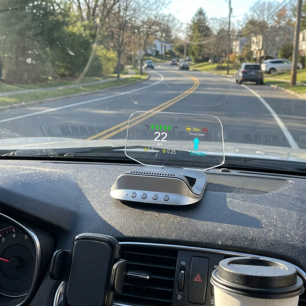 Car HUD display — lifestyle