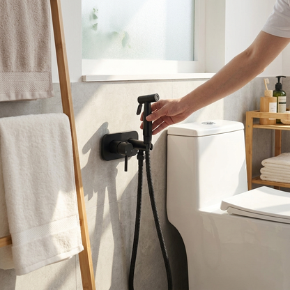 Brass bidet sprayer — lifestyle
