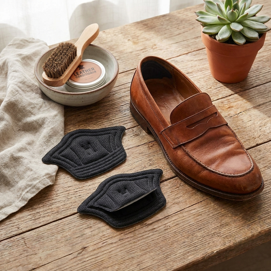 Cushioned heel grips — lifestyle