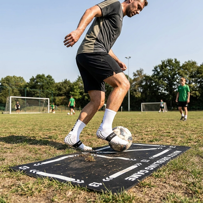 Soccer dribbling training mat — lifestyle
