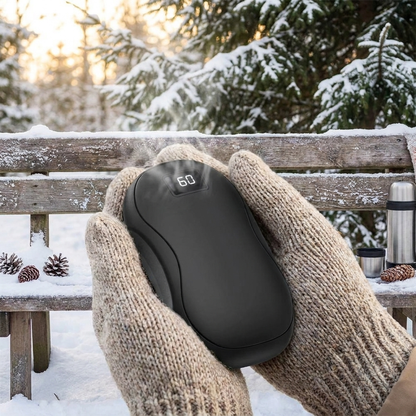 Hand warmer power bank — lifestyle