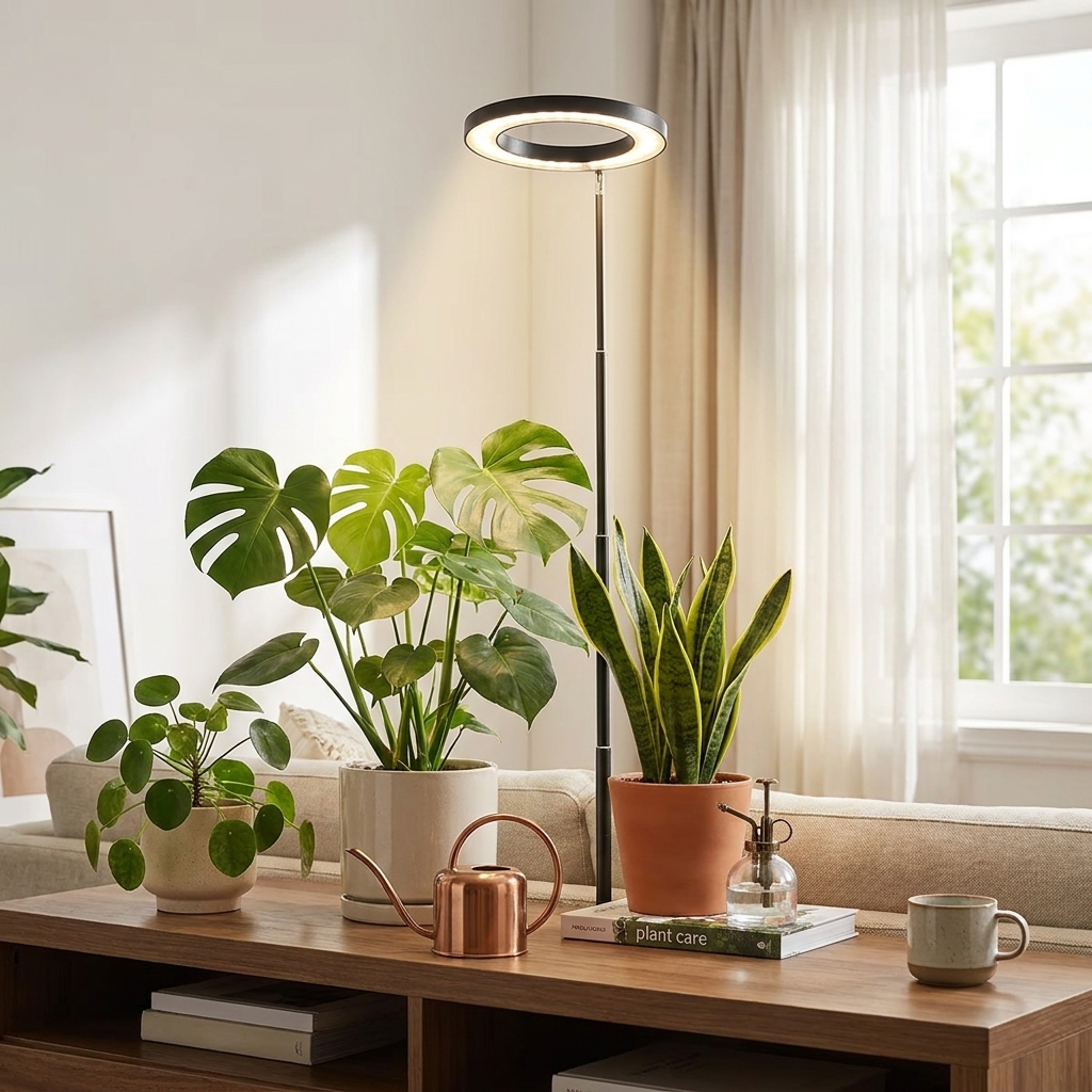 LED grow ring light — lifestyle