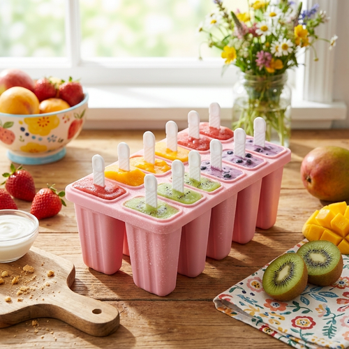 Silicone ice pop mold — lifestyle