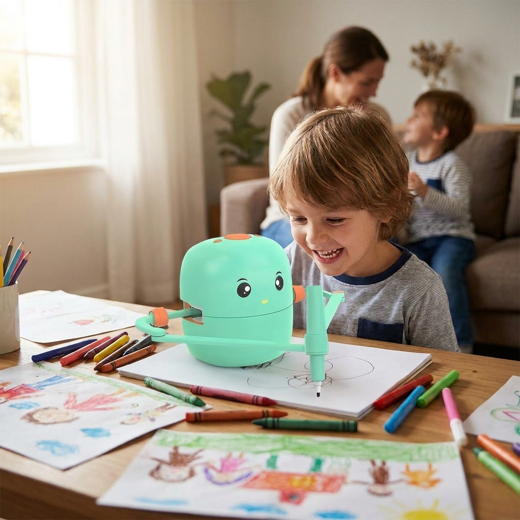 Kids sketch drawing machine — lifestyle