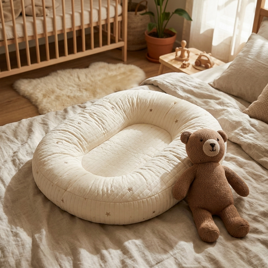 Baby lounger pillow — lifestyle