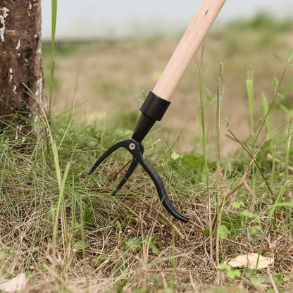 Stand-Up Weed Puller with Four Claws