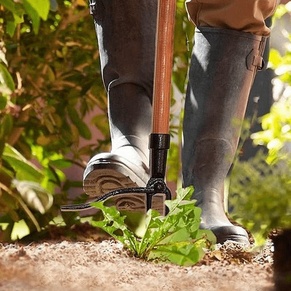 Stand-Up Weed Puller with Four Claws