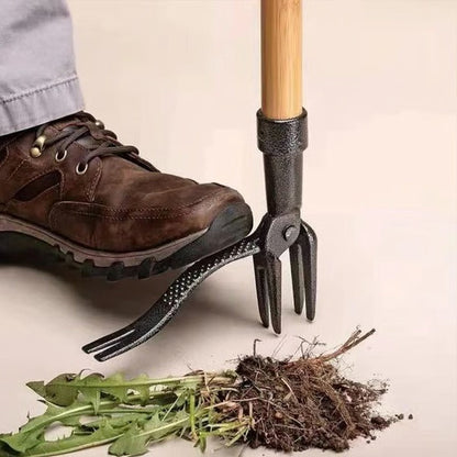 Stand-Up Weed Puller with Four Claws