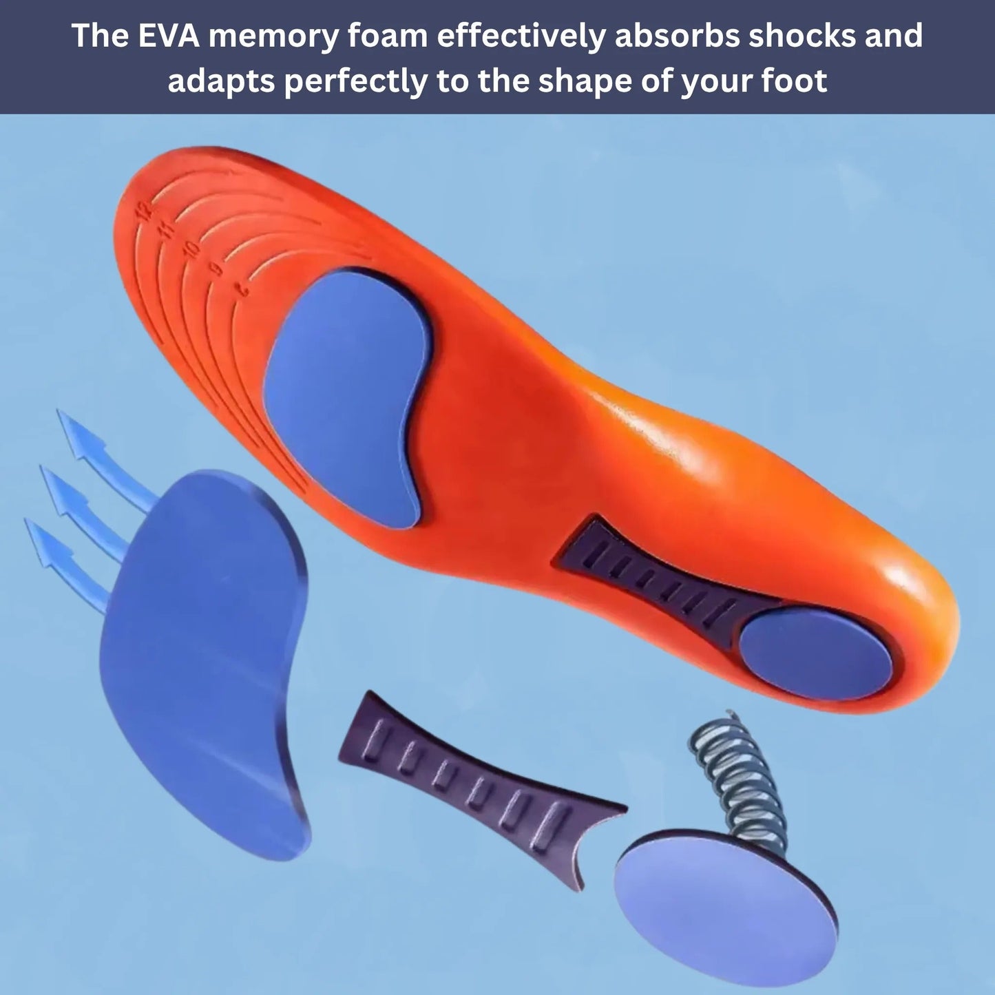 Cushioned Orthopedic Support Insoles