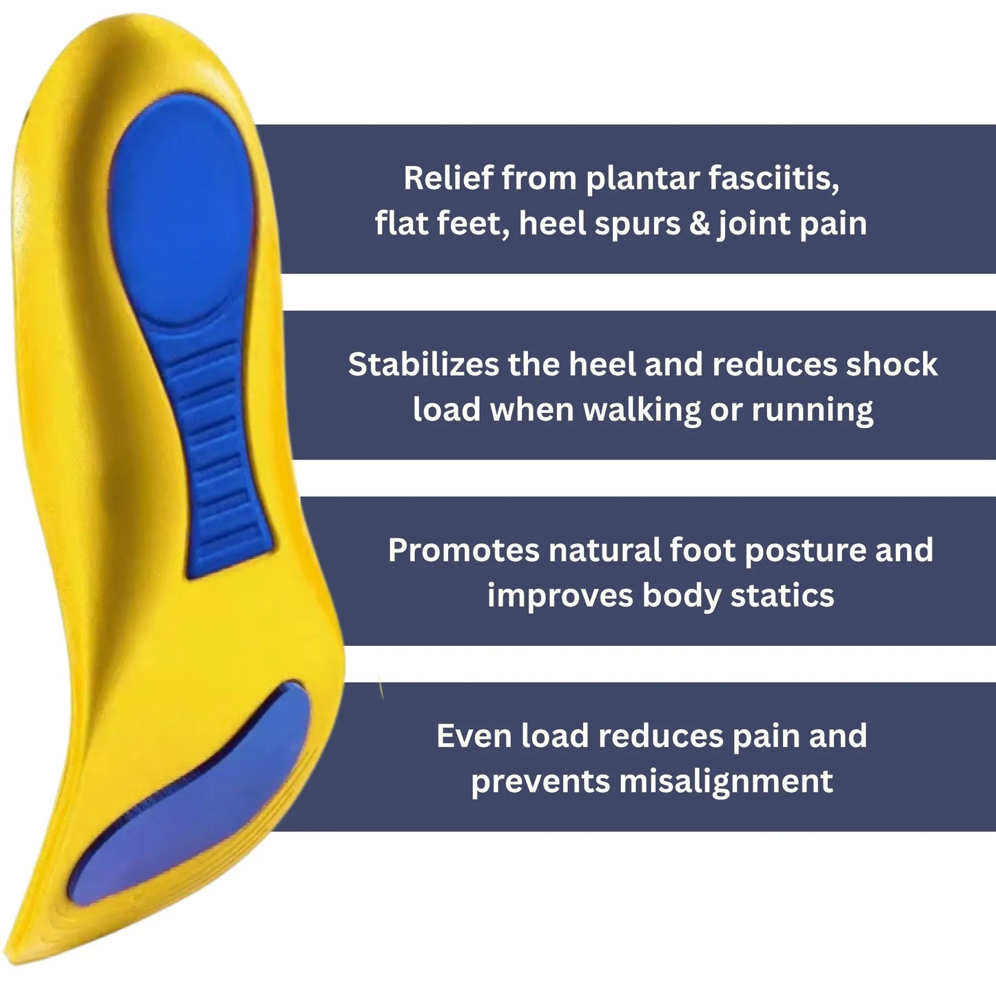 Cushioned Orthopedic Support Insoles