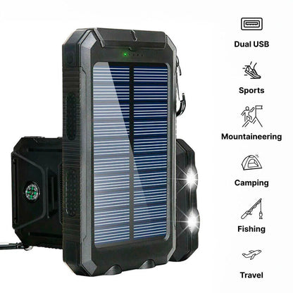 Solar Waterproof Power Bank Charger