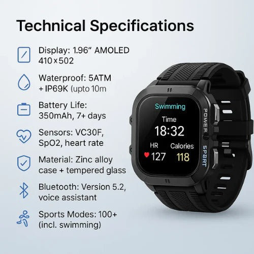 Waterproof Digital Sports Watch
