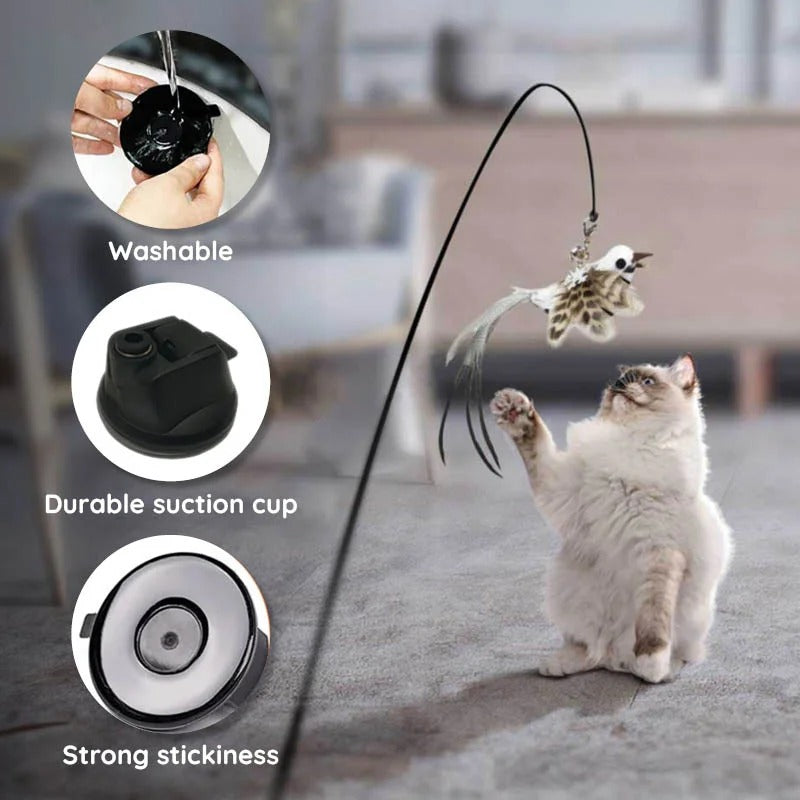 Bird Simulation Interactive Cat Toy Set