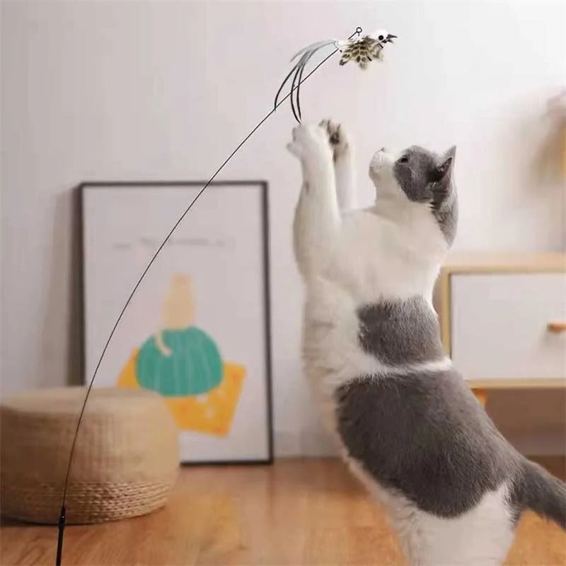 Bird Simulation Interactive Cat Toy Set