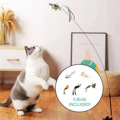 Bird Simulation Interactive Cat Toy Set