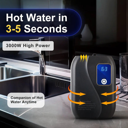 Electric Tankless Water Heater with LED Display