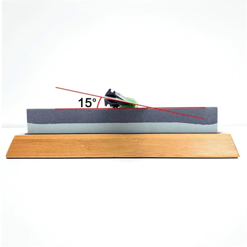 Fixed Angle Knife Sharpening Guide with Whetstone