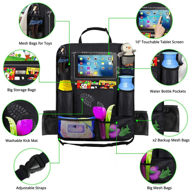 Waterproof Backseat Protector with Storage