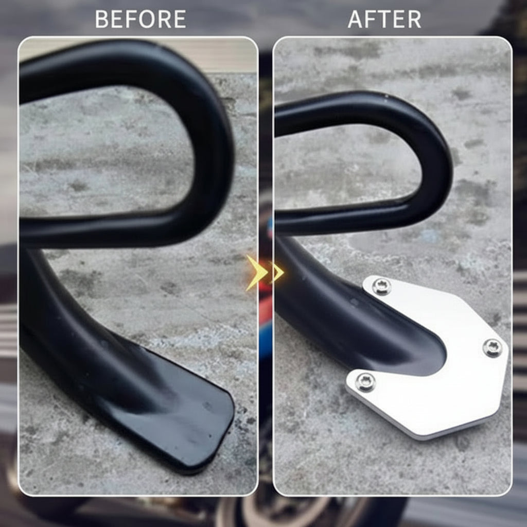 Motorcycle Kickstand Extension Pad for Stable Support
