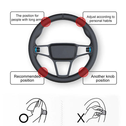 Car Steering Wheel Knob with Full Rotation Control