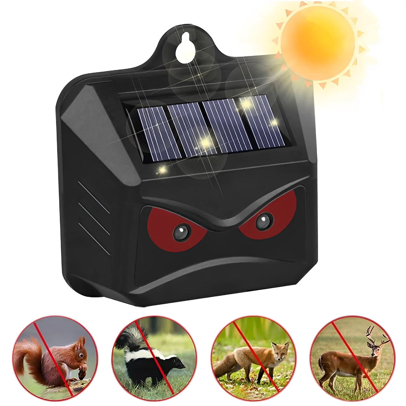 Solar Ultrasonic Pest Deterrent, Dual Pack