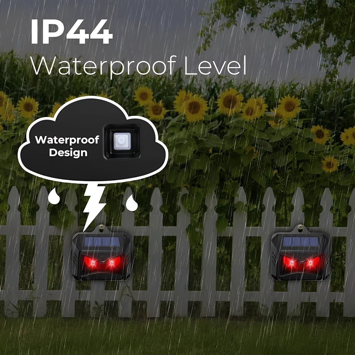 Solar Ultrasonic Pest Deterrent, Dual Pack
