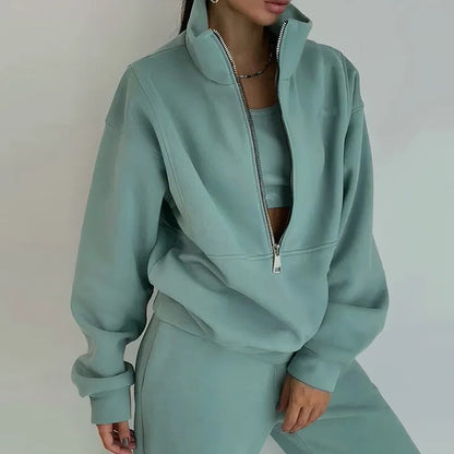 Women's Fitted Breathable Workout Tracksuit