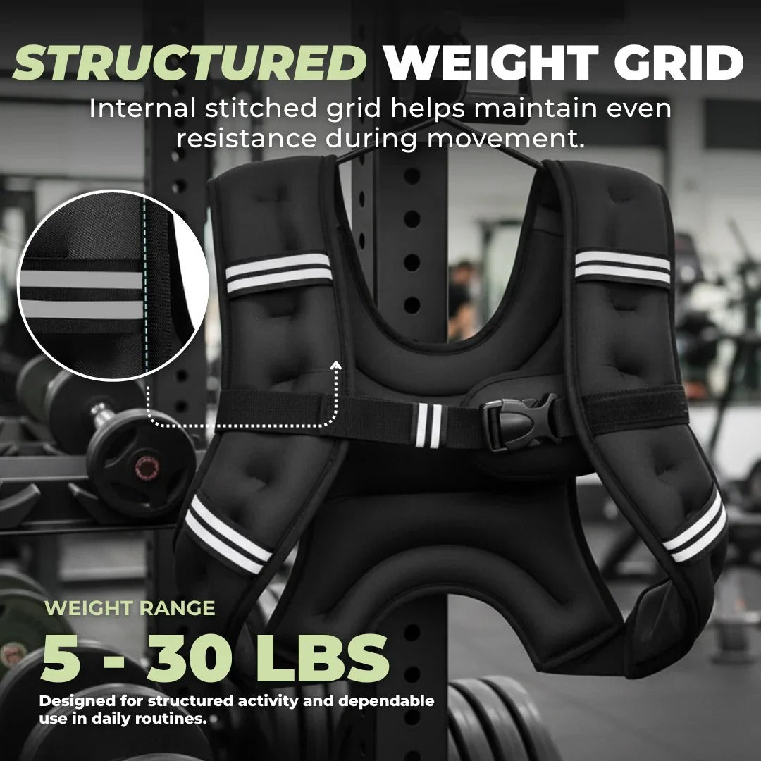Adjustable Multi-Pocket Weight Training Vest