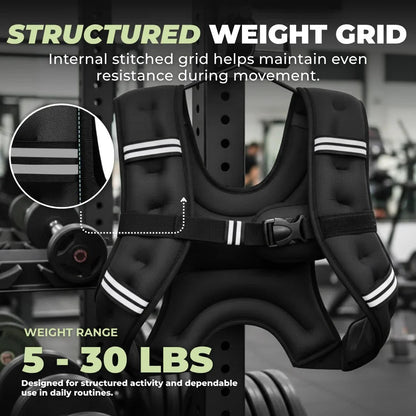 Adjustable Multi-Pocket Weight Training Vest