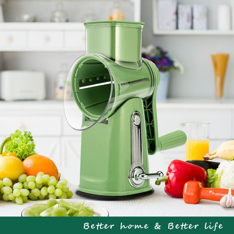 Rotary Vegetable Grater with 5 Blades