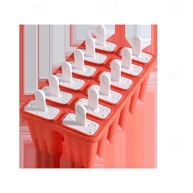 BPA-Free Silicone Ice Pop Mold with Sticks