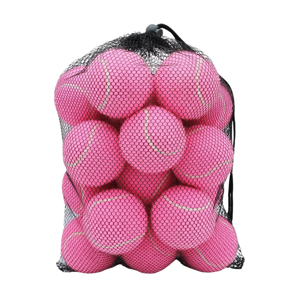 Practice Tennis Balls, Set of 20 with Bag