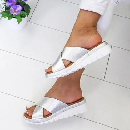 Womens Peep-Toe Wedge Sandals, Ankle Strap