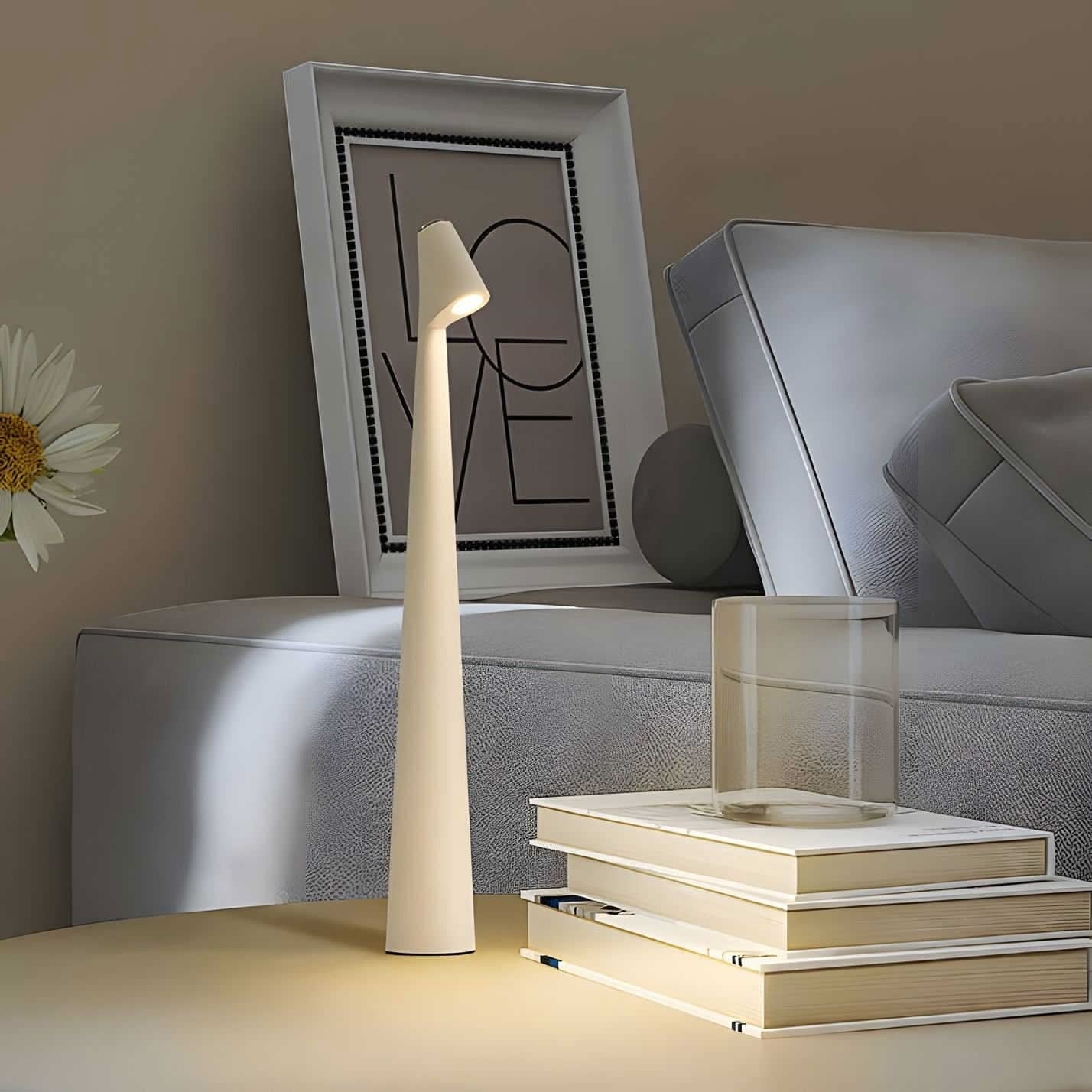 Rechargeable Aluminum Table Lamp with USB Port