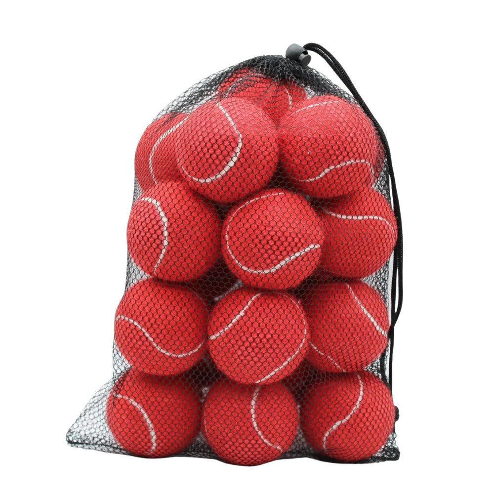 Practice Tennis Balls, Set of 20 with Bag