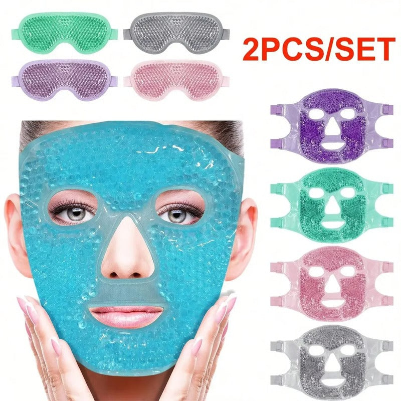 Gel Bead Eye & Face Mask, Hot & Cold Therapy