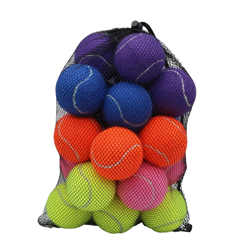 Practice Tennis Balls, Set of 20 with Bag