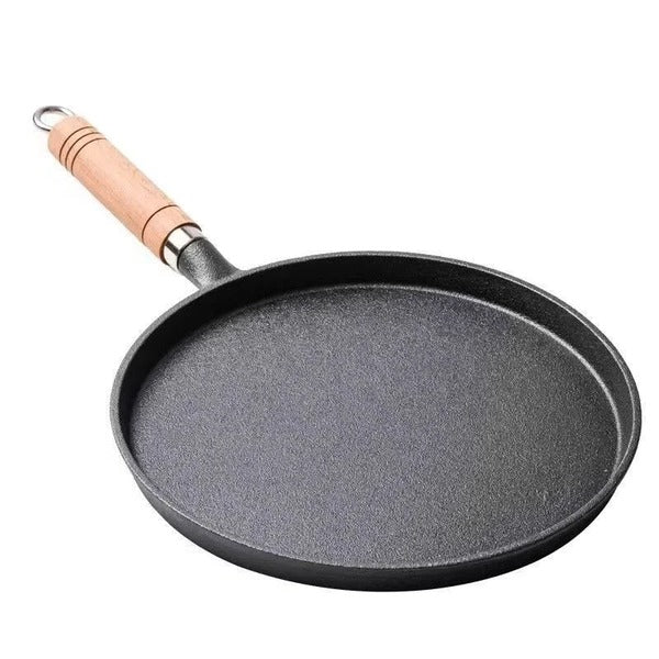 Uncoated Cast Iron Pancake Pan