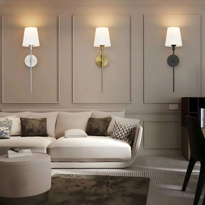 Wireless Wall Light Fixtures, Set of 2