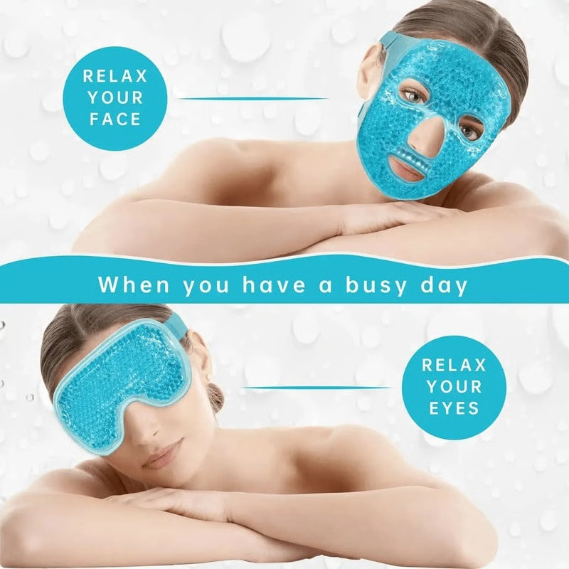 Gel Bead Eye & Face Mask, Hot & Cold Therapy