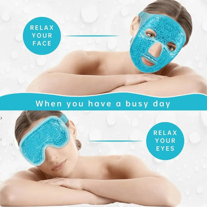 Gel Bead Eye & Face Mask, Hot & Cold Therapy